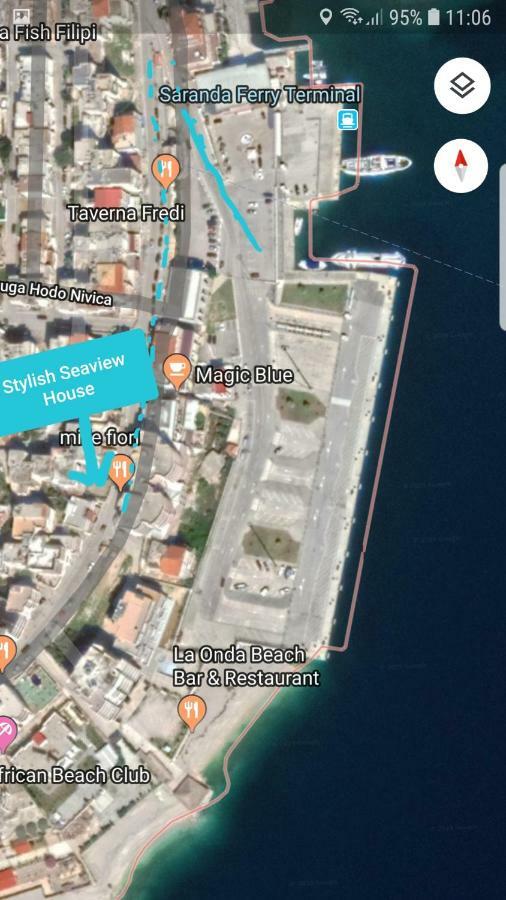 Stylish Seaview House Leilighet Sarandë Eksteriør bilde